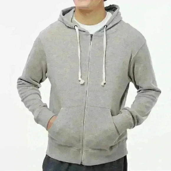 J. America - Triblend Full-Zip Hooded Sweatshirt - Grey - L - Picture 1 of 6